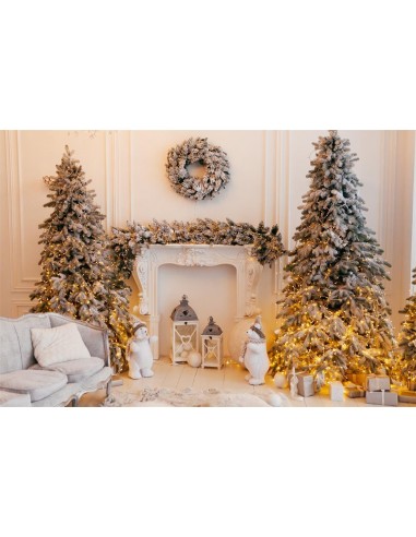 toile de fond de Noël L'arbre du Nouvel An présente GG1 destockage