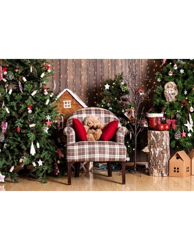 Toile De Fond De Noël Chambre De Décoration Mignon Ours En Peluche Pour Studio Photo Gx-1089 vente chaude votre 