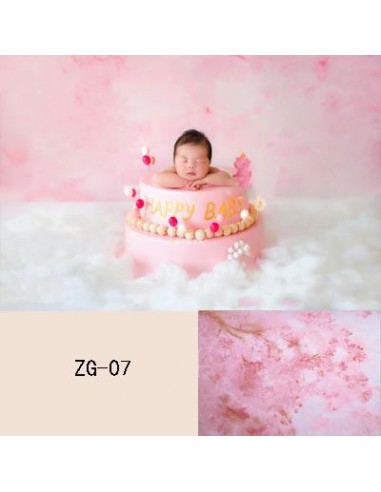 Toile de Fond de Nouveau-Né Floral Bébé Fille Photographie Zg-07 Comparez et commandez 